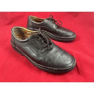 Josef Seibel Mens Air Massage Casual Shoes Leather Size 43 / 9.5 M US Black